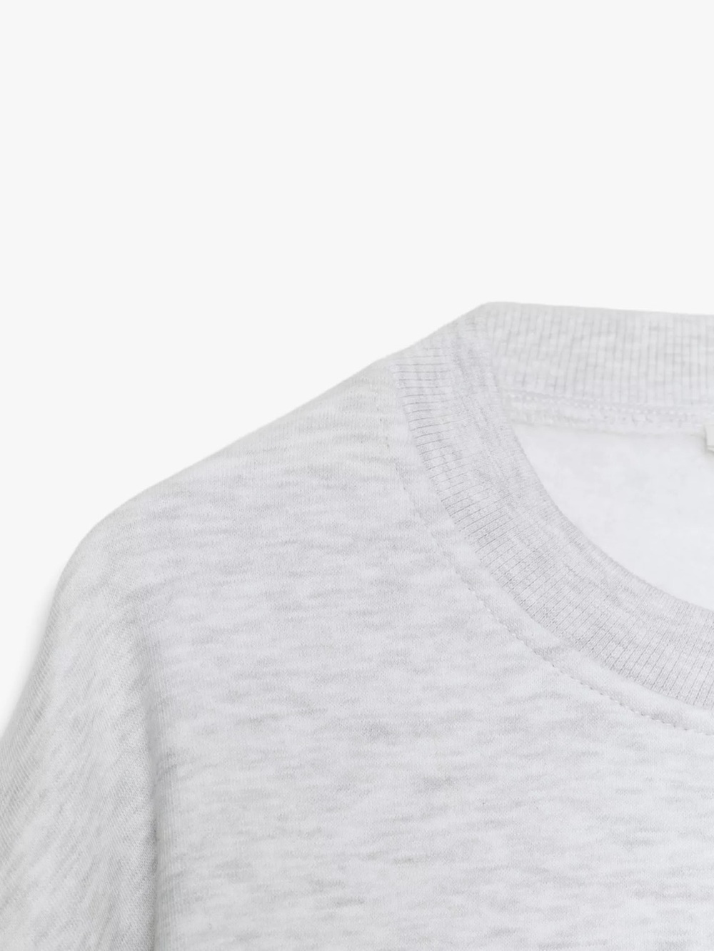 Zara Heather Light Gray Crew Neck Sweater